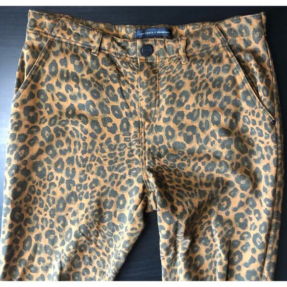 Sanctuary x Anthropologie Size Small Urban Leopard Ankle Pants Stretch Cotton - Picture 4 of 11